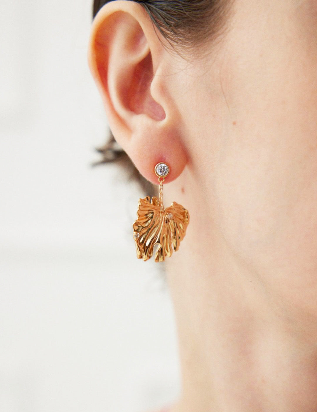 Boucles d’oreilles Pendantes Feuilles d'automne