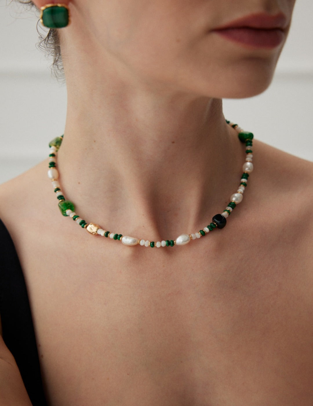 Collier de perles Émeraude